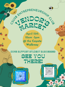 CSUSB Entrepreneurship Club Vendors Market!